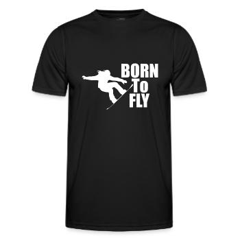 Snowboard Snowboarder - T-shirt sport Homme - noir - Devant - AI Model Male 178 dark (178cm)