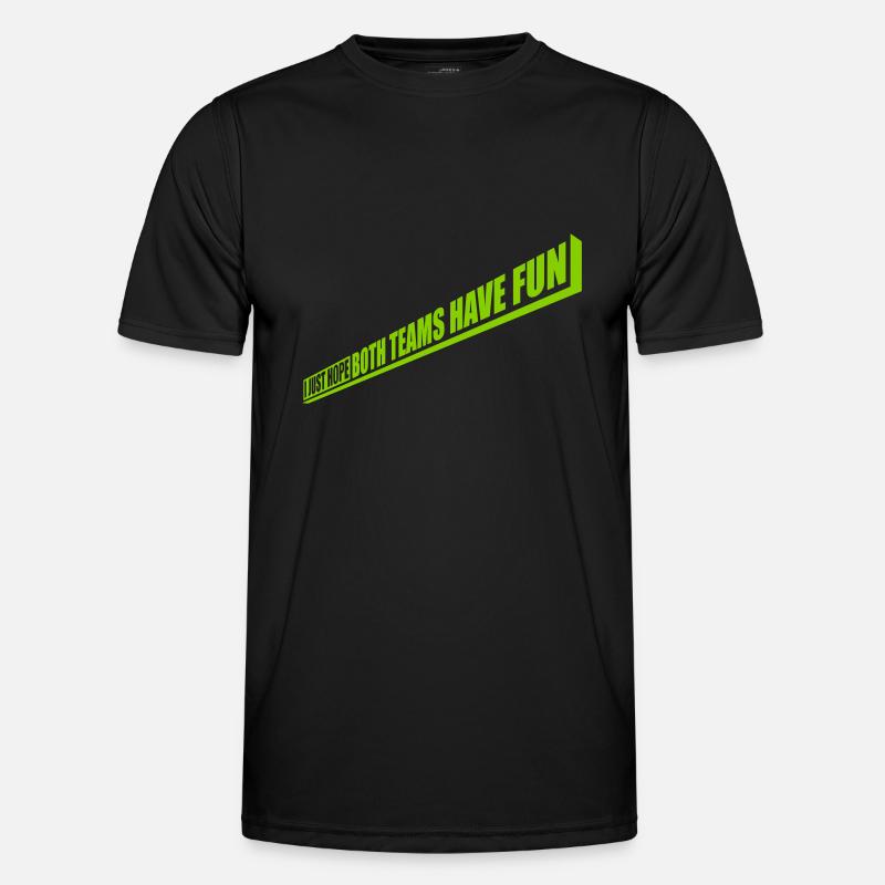 Both Teams Have Fun - Männer Funktions-T-Shirt - Schwarz