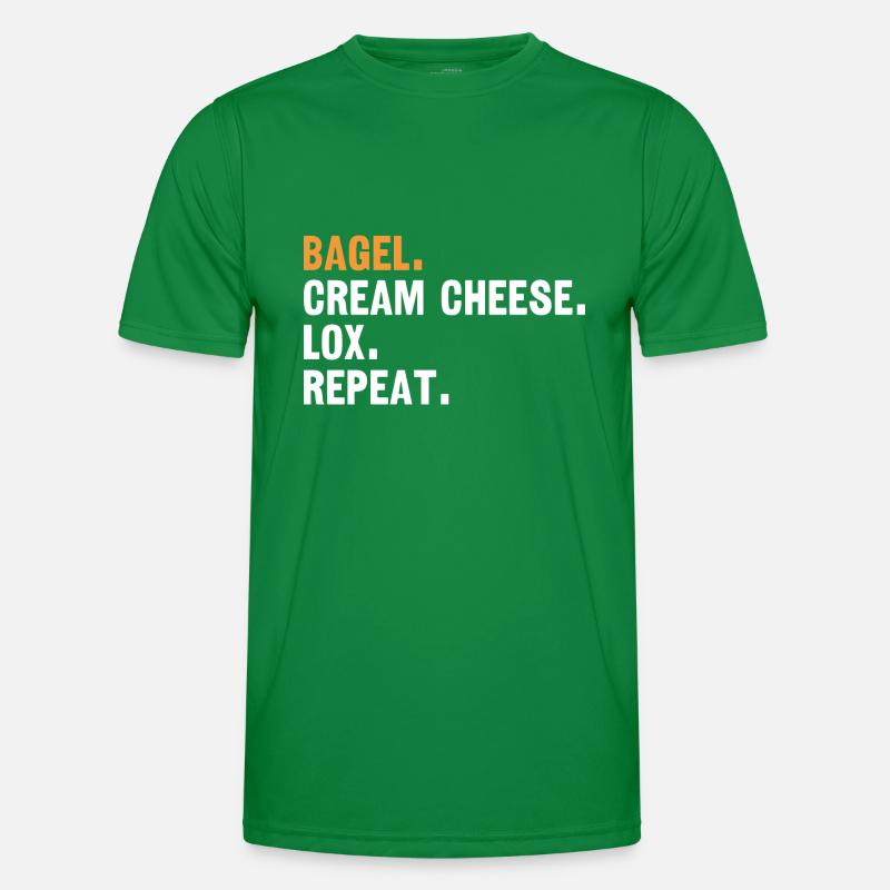 Bagel Spruch Geschenk Männer Funktions-T-Shirt