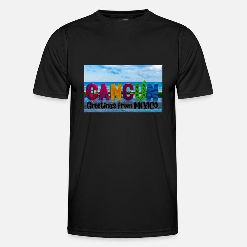 Salutations du Mexique . Cancun T-shirt sport Homme