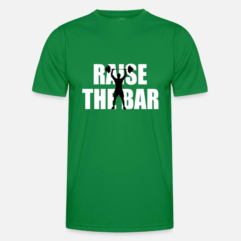 Heben Sie das Bar-Logo an Männer Funktions-T-Shirt