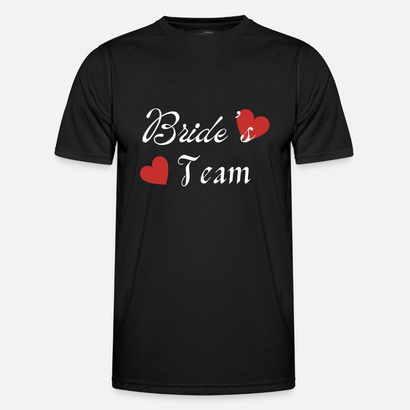 Das Team der Braut - Männer Funktions-T-Shirt - Schwarz
