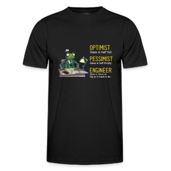 Kernenergie Spruch für Kernenergie - Männer Funktions-T-Shirt - Schwarz - Vorne - AI Model Male 178 dark (178cm)