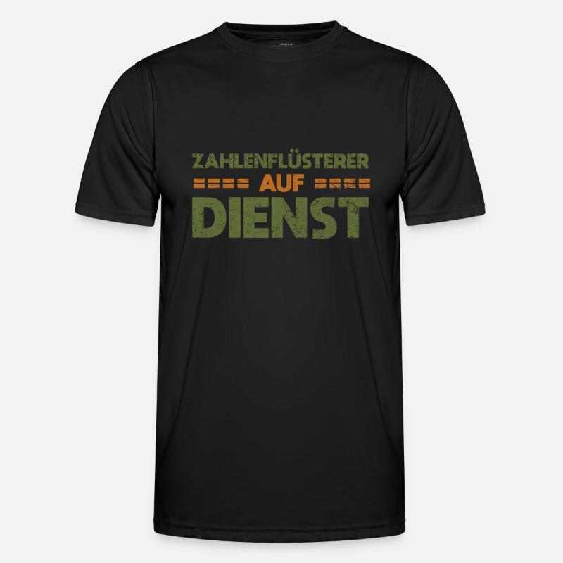 Zahlenflüsterer Auf Dienst Männer Funktions-T-Shirt