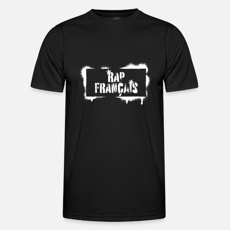 French rap Graffiti Urbain - Men's Functional T-Shirt - black