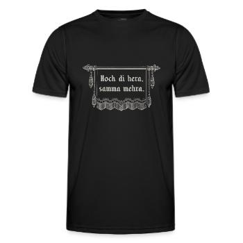 Hock di - Männer Funktions-T-Shirt - Schwarz - Vorne - AI Model Male 178 dark (178cm)