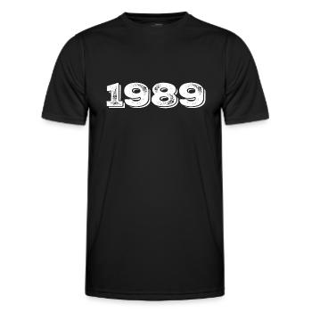 Geburtstagsgeschenk 1989 - 1989 - Männer Funktions-T-Shirt - Schwarz - Vorne - AI Model Male 178 dark (178cm)