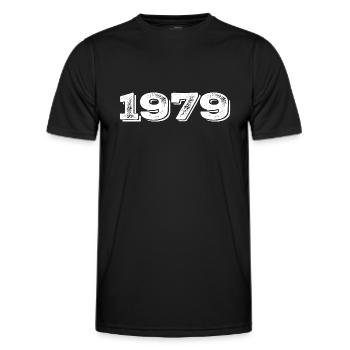 Geburtstagsgeschenk 1979 - 1979 - Männer Funktions-T-Shirt - Schwarz - Vorne - AI Model Male 178 dark (178cm)