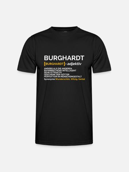 Burghardt - Männer Funktions-T-Shirt - Schwarz