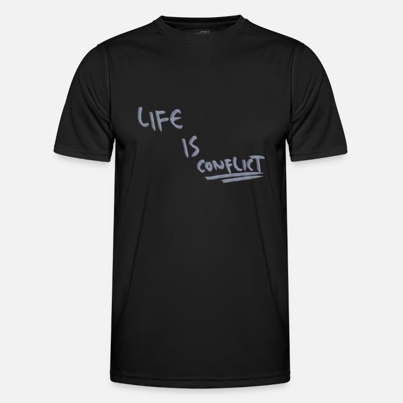 La vie, c’est le conflit T-shirt sport Homme