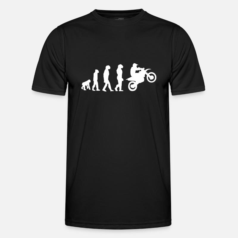 motocross evolution - Men's Functional T-Shirt - black