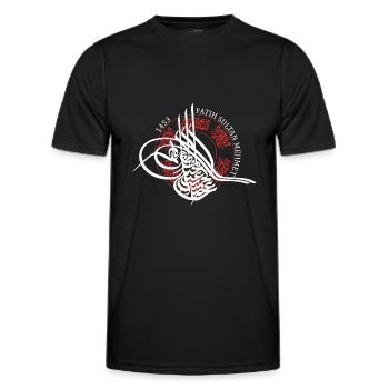Fatih Sultan Mehmet - Men's Functional T-Shirt - black - Front - AI Model Male 178 dark (178cm)