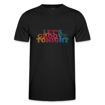Groove ce soir - T-shirt sport Homme - noir - Devant - AI Model Male 178 dark (178cm)