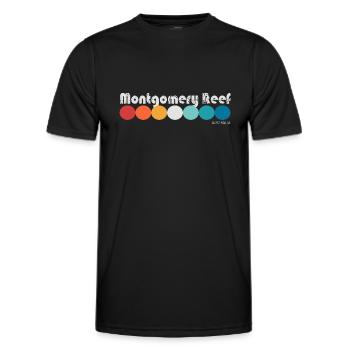Montgomery Reef - Men's Functional T-Shirt - black - Front - AI Model Male 178 dark (178cm)
