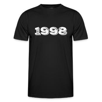 Geburtstagsgeschenk 1998 - 1998 - Männer Funktions-T-Shirt - Schwarz - Vorne - AI Model Male 178 dark (178cm)