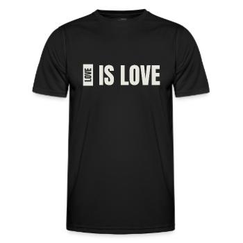 love is love - Männer Funktions-T-Shirt - Schwarz - Vorne - AI Model Male 178 dark (178cm)
