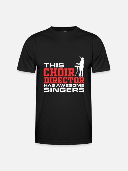 Dieser Chorleiter hat fantastische Sängerinnen und - Männer Funktions-T-Shirt - Schwarz