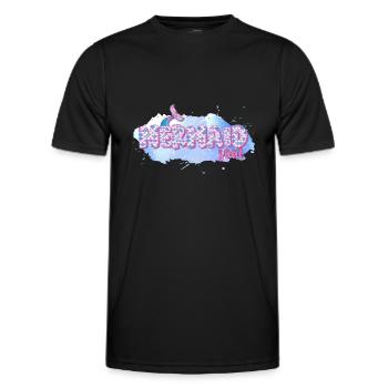 Ocean Sublimation - Men's Functional T-Shirt - black - Front - AI Model Male 178 dark (178cm)