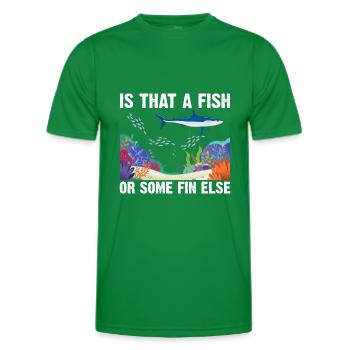 Avec les dauphins Nage Dauphin Océan Mammifère marin - T-shirt sport Homme - vert - Devant - AI Model Male 178 dark (178cm)