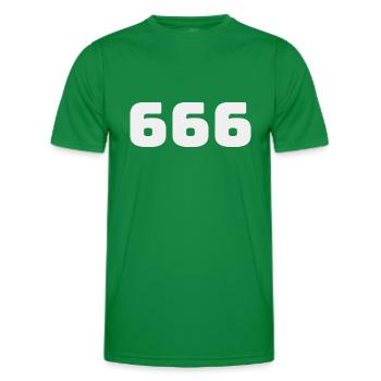 666 - T-shirt sport Homme - vert - Devant - AI Model Male 178 dark (178cm)