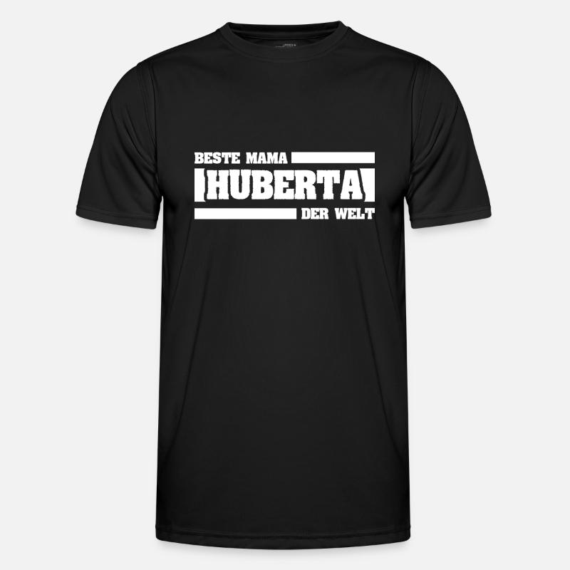 Mutter Huberta - Männer Funktions-T-Shirt - Schwarz