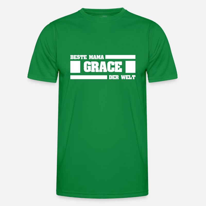 Grace als Mutter Männer Funktions-T-Shirt