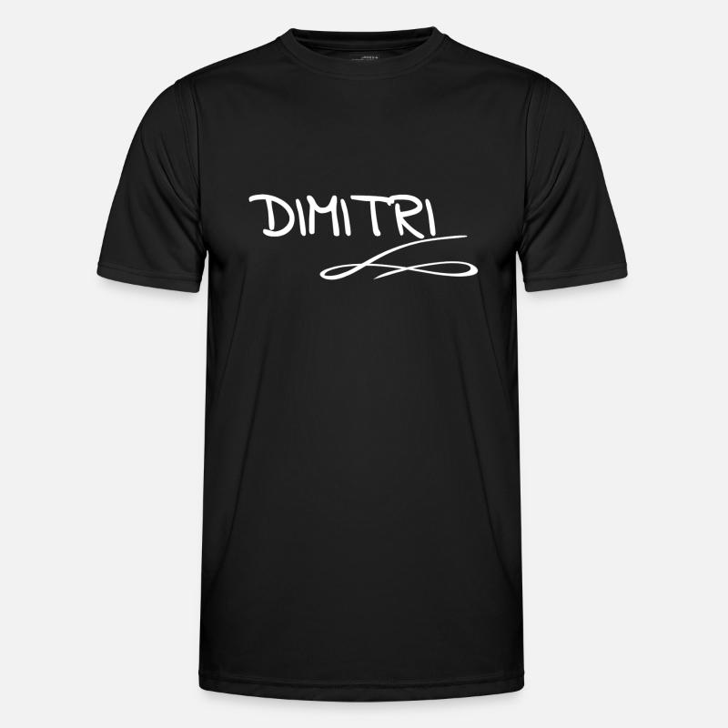 Dimitri - Männer Funktions-T-Shirt - Schwarz