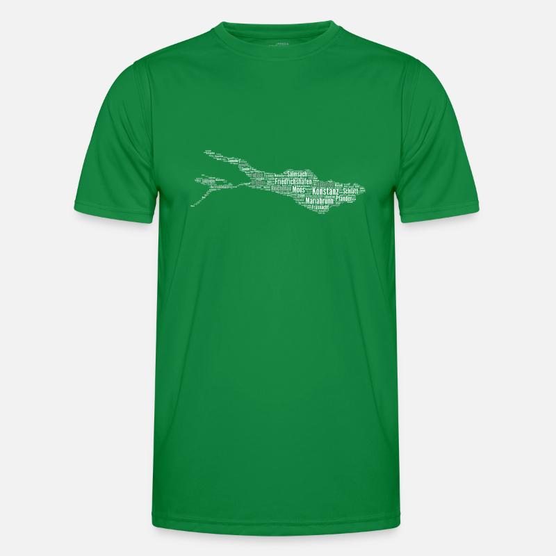 Bodensee | Wolke | Weiss Männer Funktions-T-Shirt