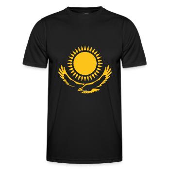 Kazakhstan Republic gift Kazakh Kazakh - Men's Functional T-Shirt - black - Front - AI Model Male 178 dark (178cm)