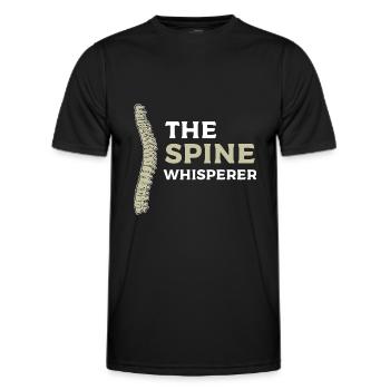 Physiotherapie - Männer Funktions-T-Shirt - Schwarz - Vorne - AI Model Male 178 dark (178cm)