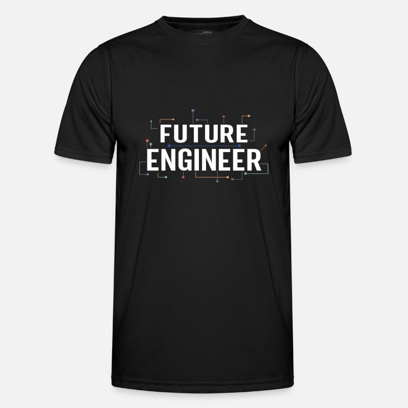 Electrical Engineering Shirt Circuit Kids Future - Men's Functional T-Shirt - black