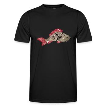 Koi karpfen,koi, karpfen, Fisch - Männer Funktions-T-Shirt - Schwarz - Vorne - AI Model Male 178 dark (178cm)