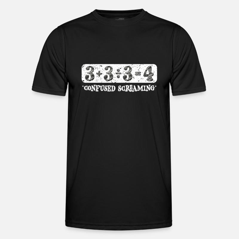 Addition Division Subtraction Equals - Men's Functional T-Shirt - black