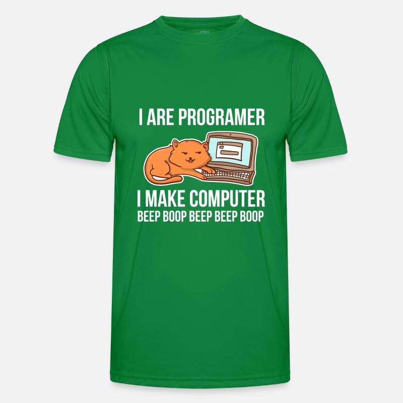 Programmierer-Chat-Humor für Coder und Männer Funktions-T-Shirt
