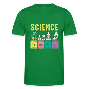 Éléments réguliers des professeurs de sciences - T-shirt sport Homme - vert - Devant - AI Model Male 178 dark (178cm)