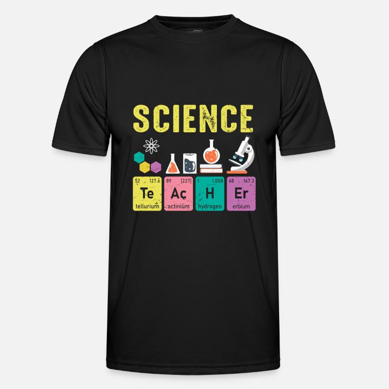 Science Teachers Regular Elements - Men's Functional T-Shirt - black