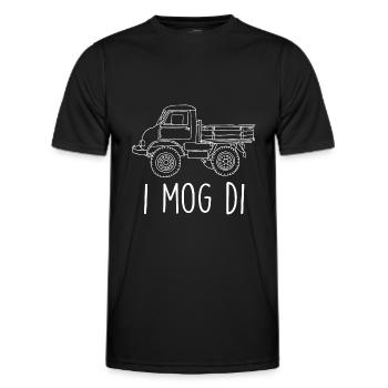 Unimog Laster Di Truck Truck Men Women - Männer Funktions-T-Shirt - Schwarz - Vorne - AI Model Male 178 dark (178cm)
