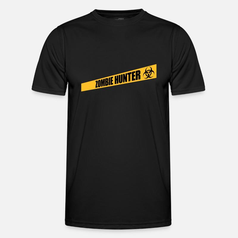 citation d’Halloween de chasseur de zombies T-shirt sport Homme