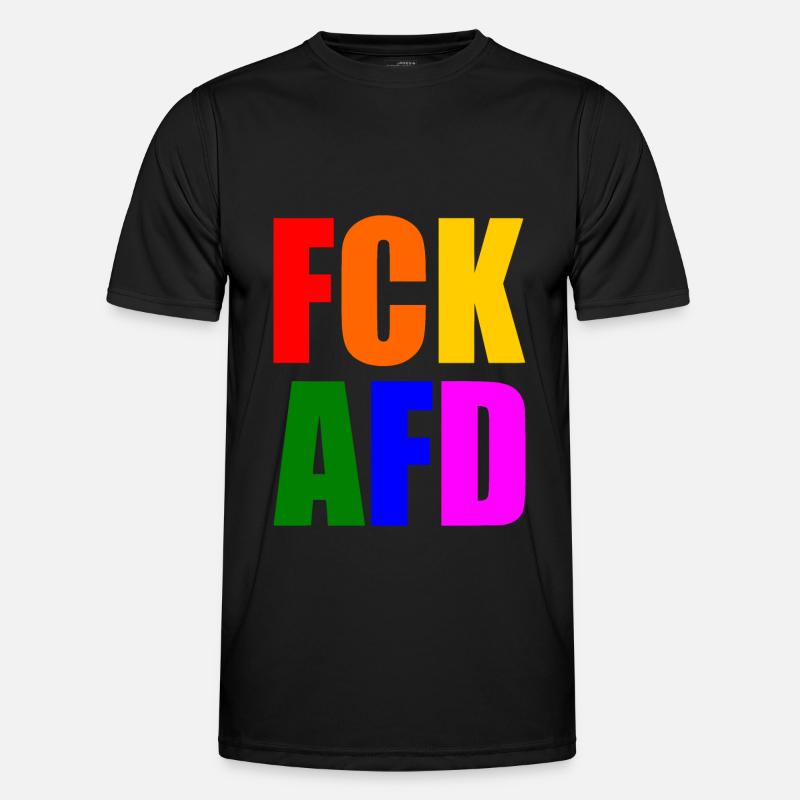 Fck afd Männer Funktions-T-Shirt