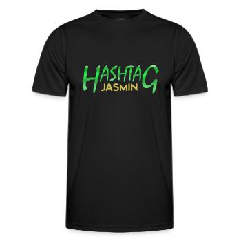 Jasmin als Vorname - Männer Funktions-T-Shirt - Schwarz - Vorne - AI Model Male 178 dark (178cm)
