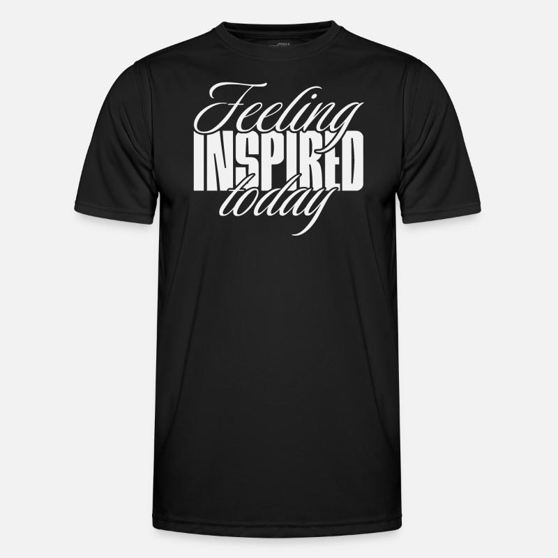 Feeling inspired today - Men's Functional T-Shirt - black