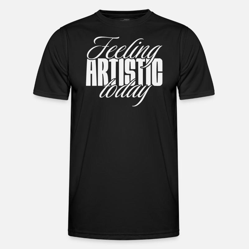 Feeling artistic today - Men's Functional T-Shirt - black