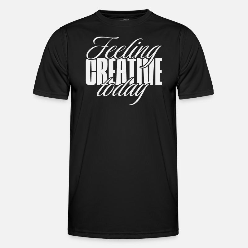 Feeling creative today - Männer Funktions-T-Shirt - Schwarz