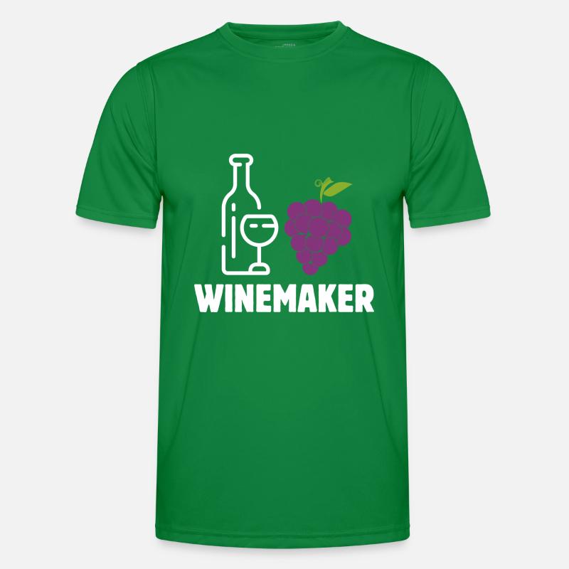 Winzer Alkoholisches Weingut Beruf Pacemaker Winer Männer Funktions-T-Shirt