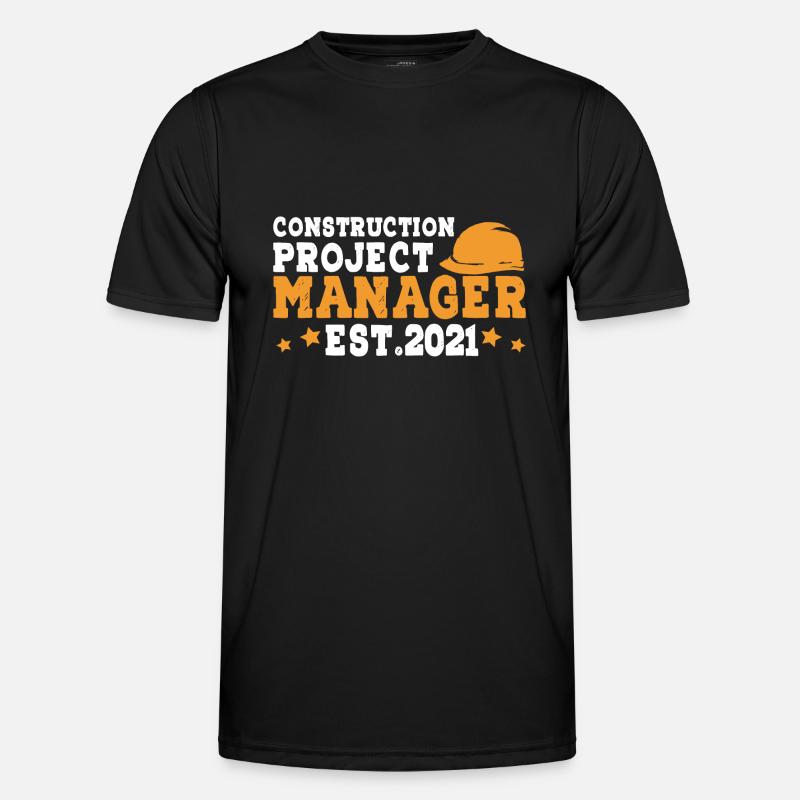 Construction Project Manager - Men's Functional T-Shirt - black