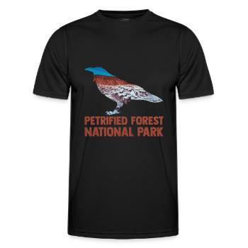 USA Amerika Nationalpark - Männer Funktions-T-Shirt - Schwarz - Vorne - AI Model Male 178 dark (178cm)