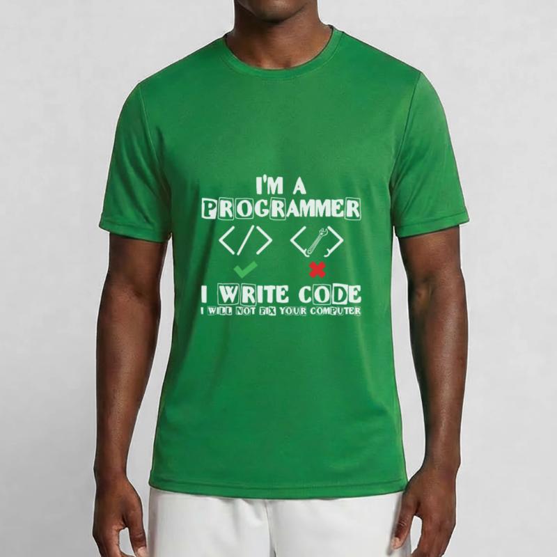 I'm a Programmer i write code Lover Coding Männer Funktions-T-Shirt