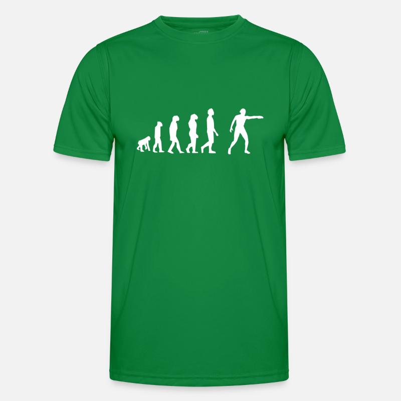 Diskuswurf-Evolution Männer Funktions-T-Shirt