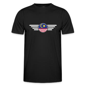 Malaysia Stil Design T-Shirt - Männer Funktions-T-Shirt - Schwarz - Vorne - AI Model Male 178 dark (178cm)