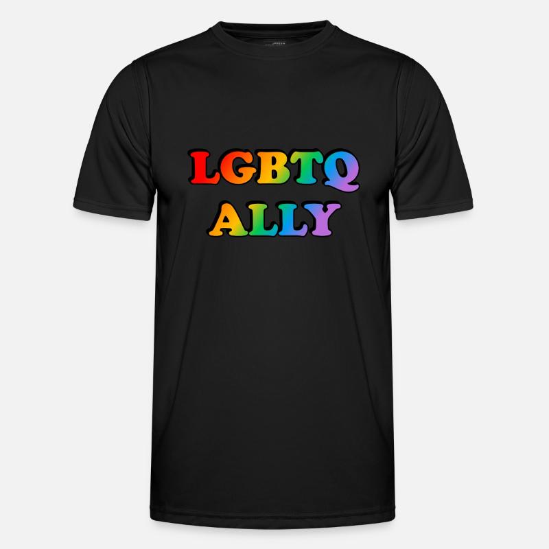 LGBTQ-Verbündeter Männer Funktions-T-Shirt